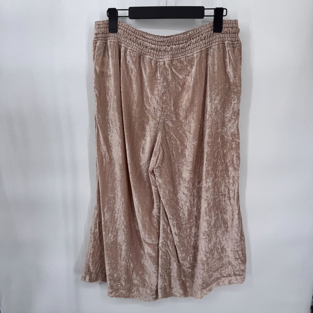Hei Hei Fairy Boho Burnout Velvet Wide Leg Lounge Pants MP Pink Coquette - Picture 6 of 11